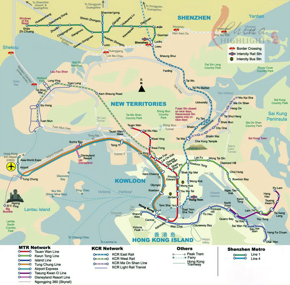 hong kong subway map