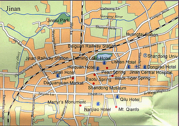 jinan city center map