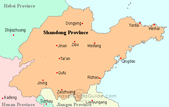 jinan shandong province map