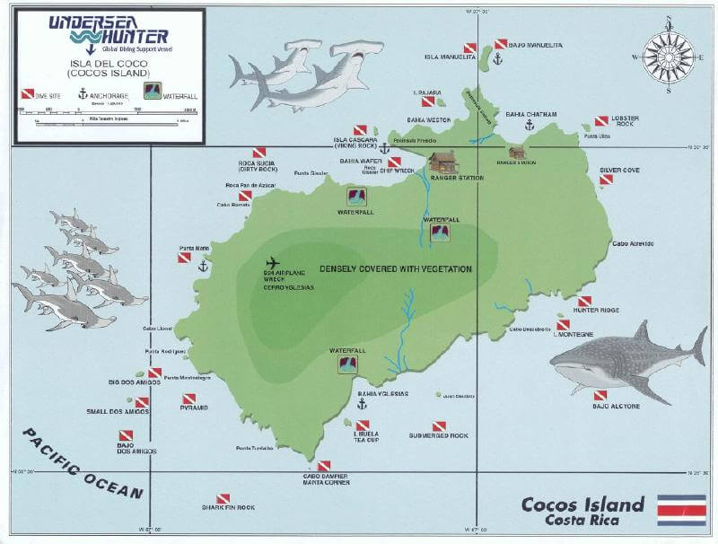 cocos island map