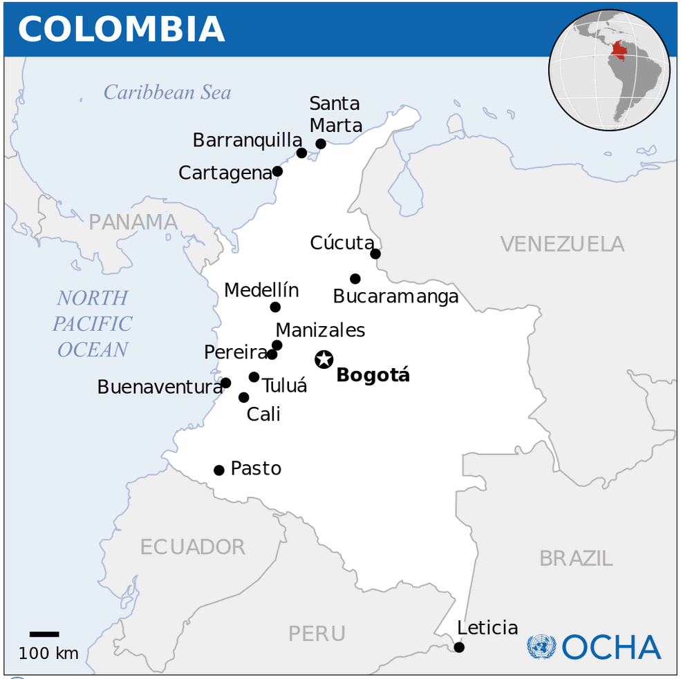 colombia location map