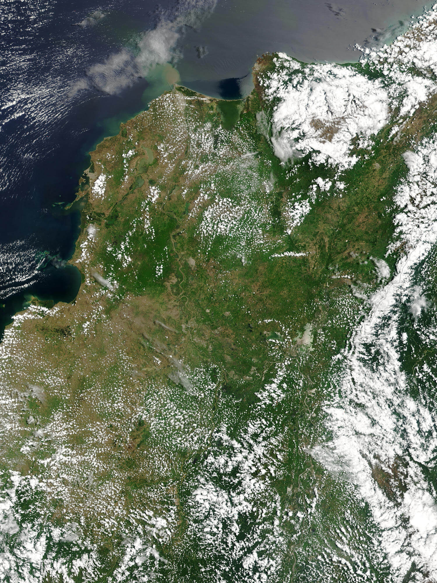 Satellite Image Photo of Colombia 2004