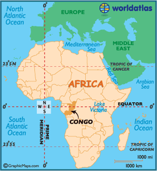 congo map africa