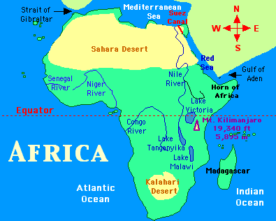 North Africa Map