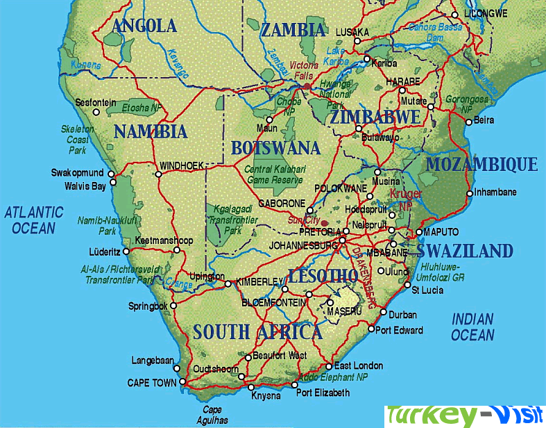 South Africa Regional Map