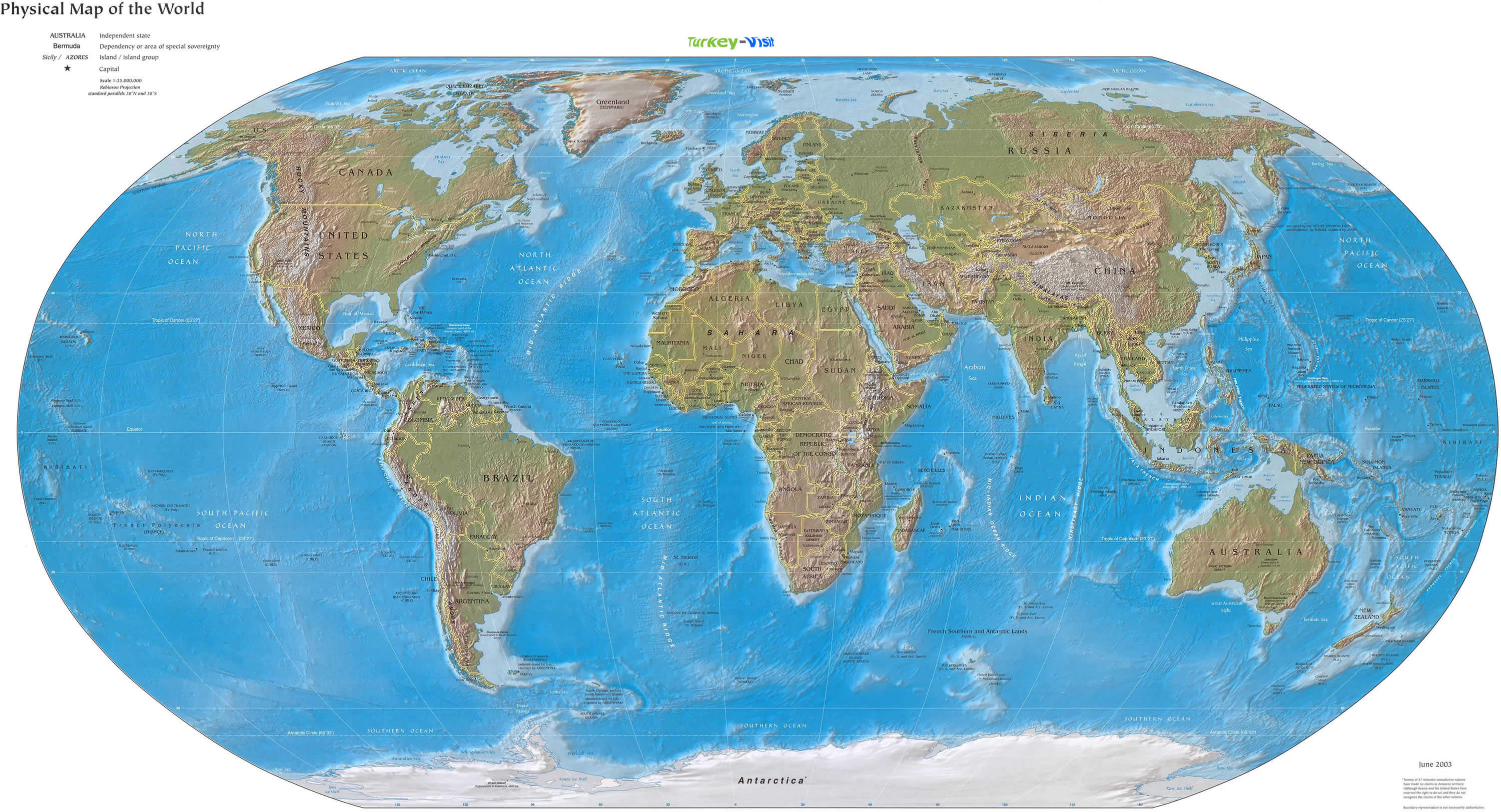 Asia World Map