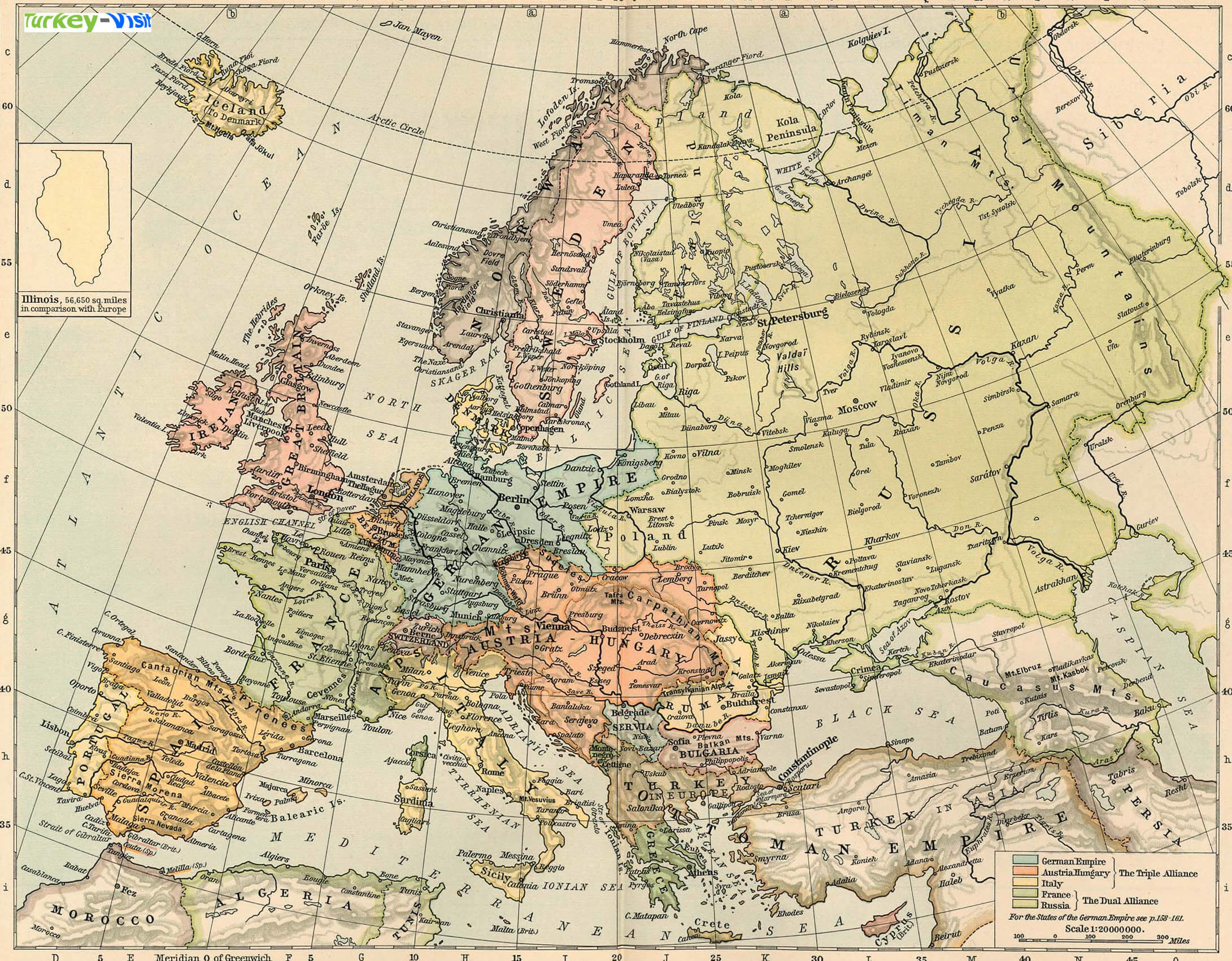 Europe Map 1911