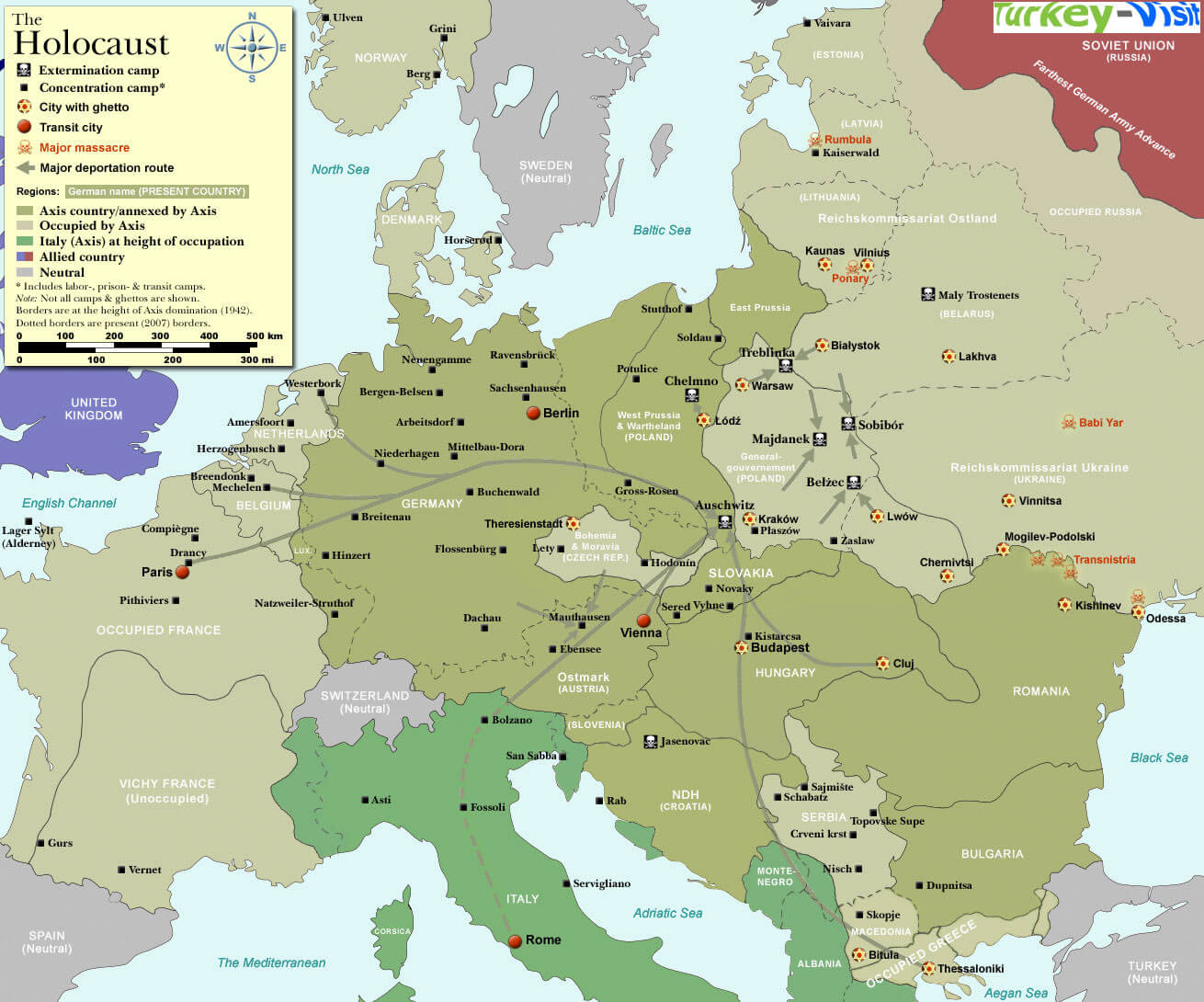 Europe Map World War 2