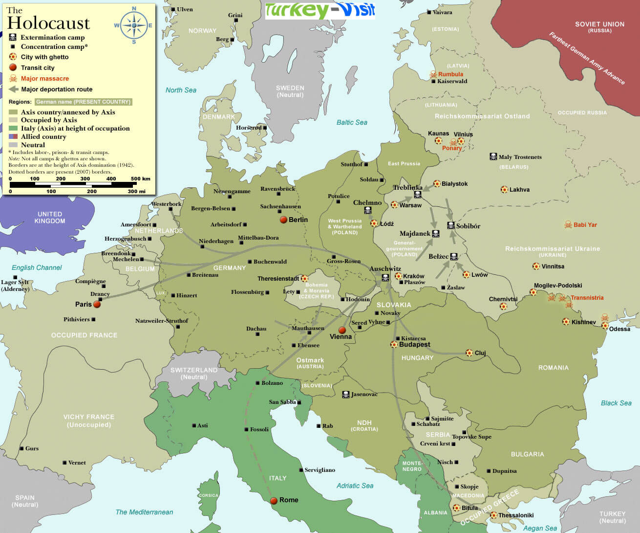 Europe Map World War II