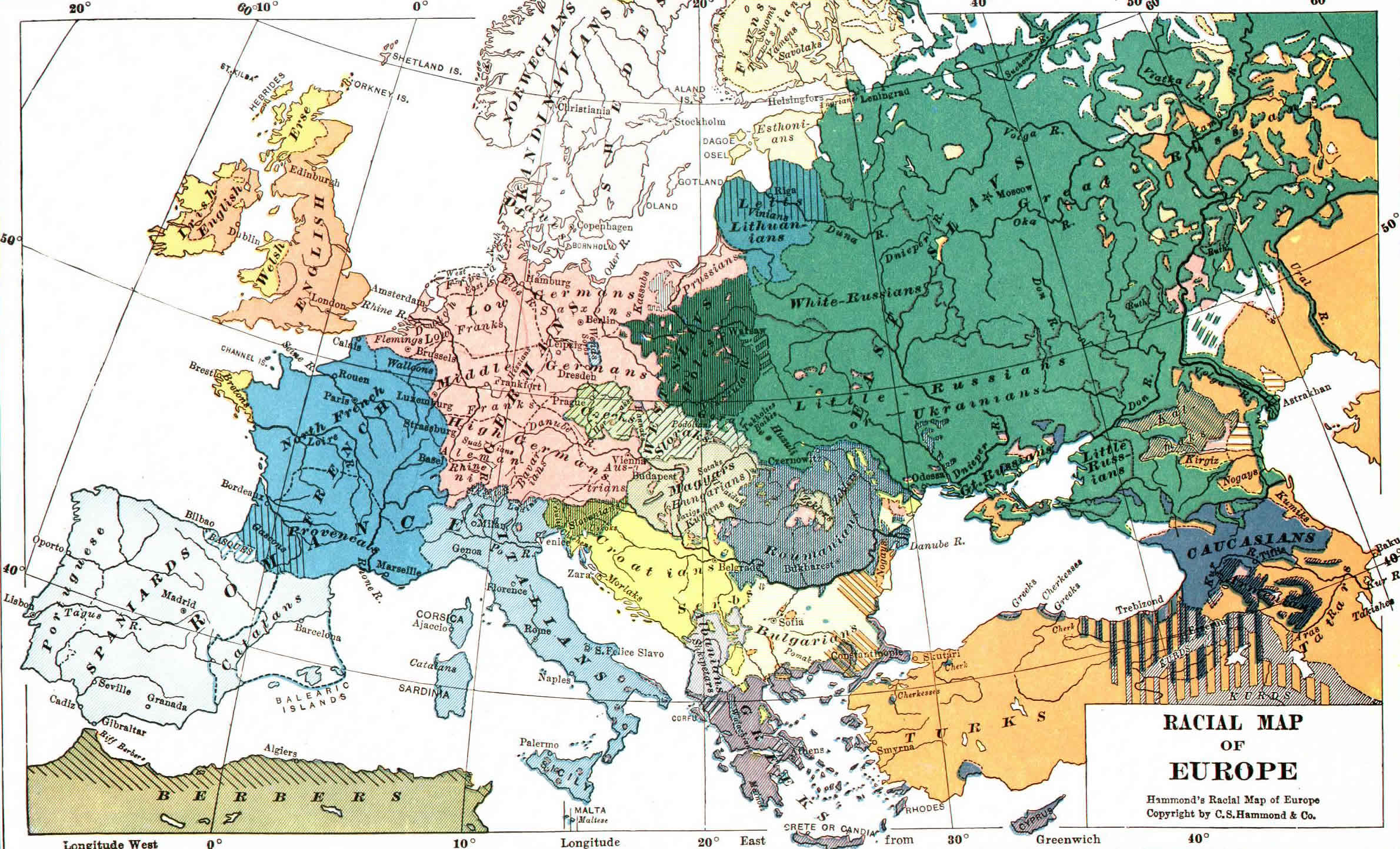 Europe Racial Map