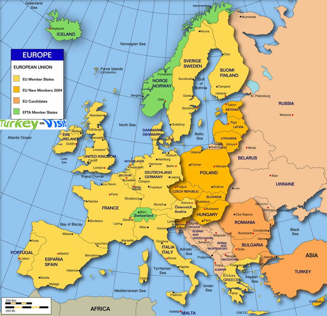 Europe Union Map