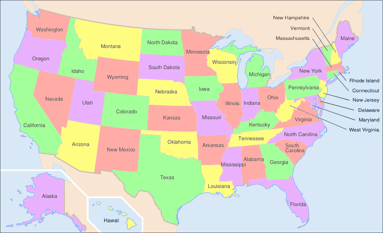 North America Map States