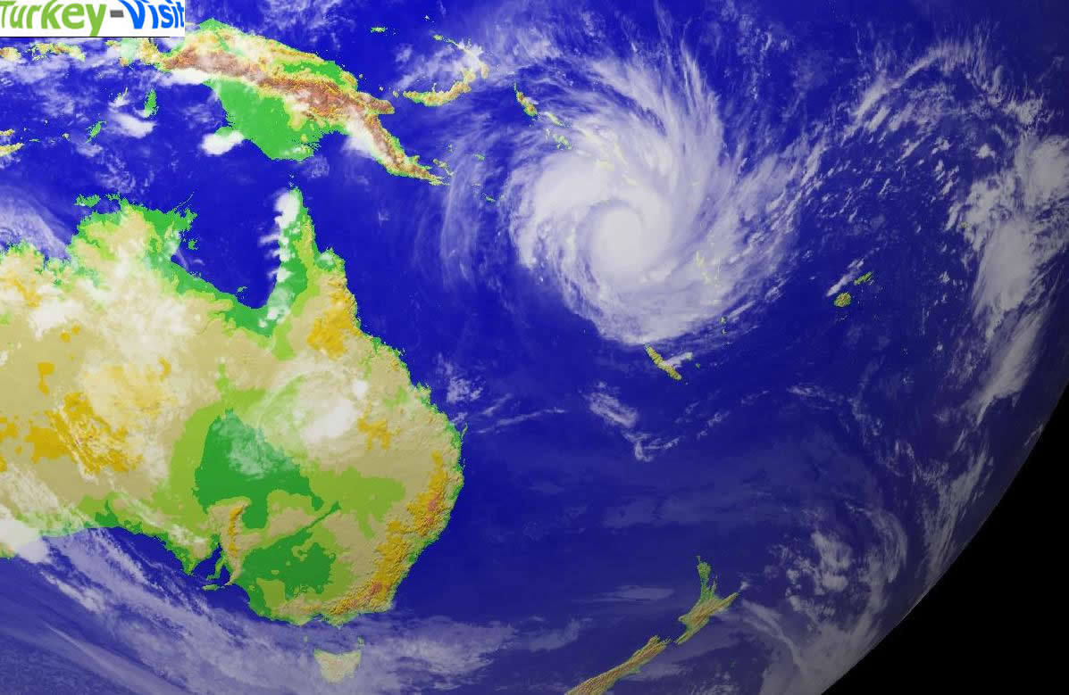 Oceania Map Cyclone