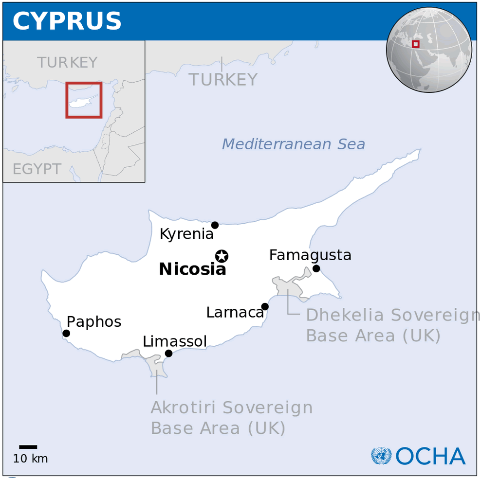 cyprus location map