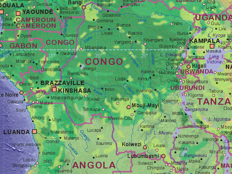congo map kinshasa