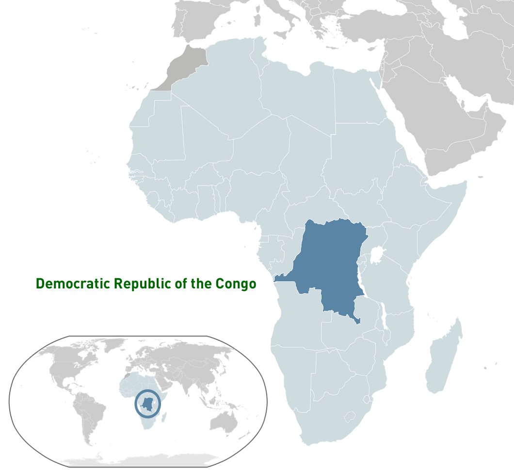 where is democratic republic congo in the world