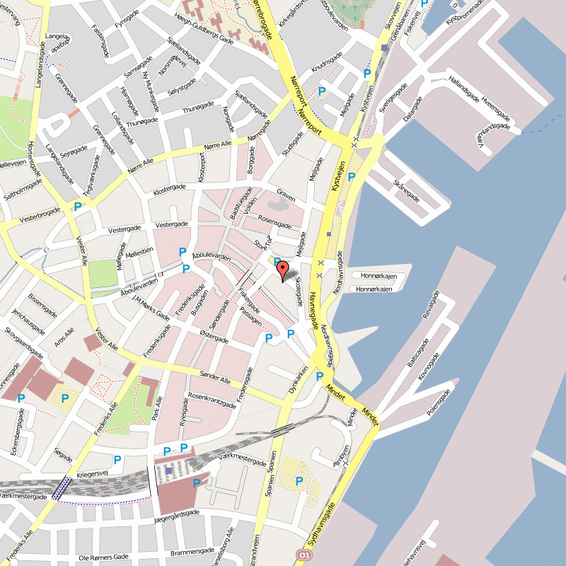downtown map Arhus