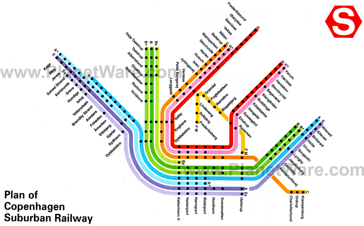 copenhagen metro map