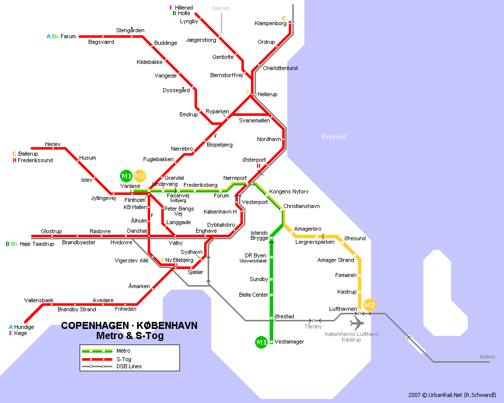 copenhagen subway map