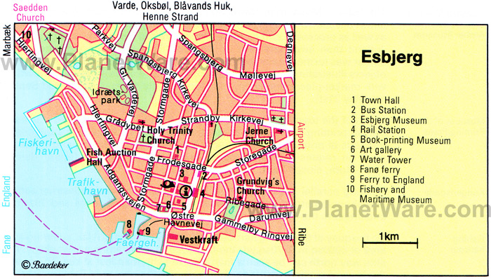 esbjerg map