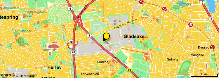 map of Gladsaxe
