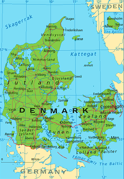 Denmark Horsens Map