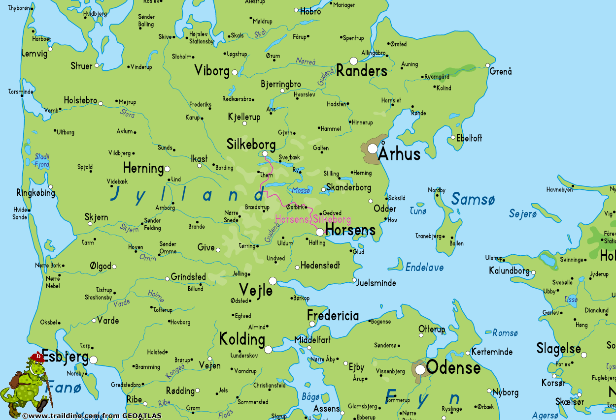 Horsens regional map