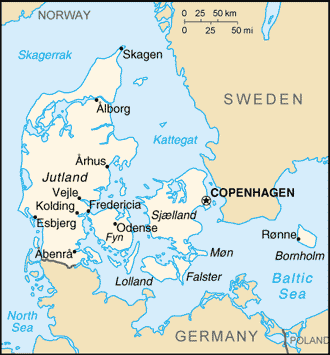 denmark Lyngby map