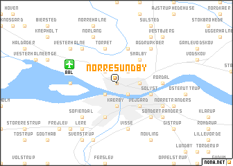 Norresundby map