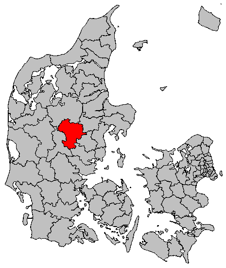 Map of Silkeborg denmark