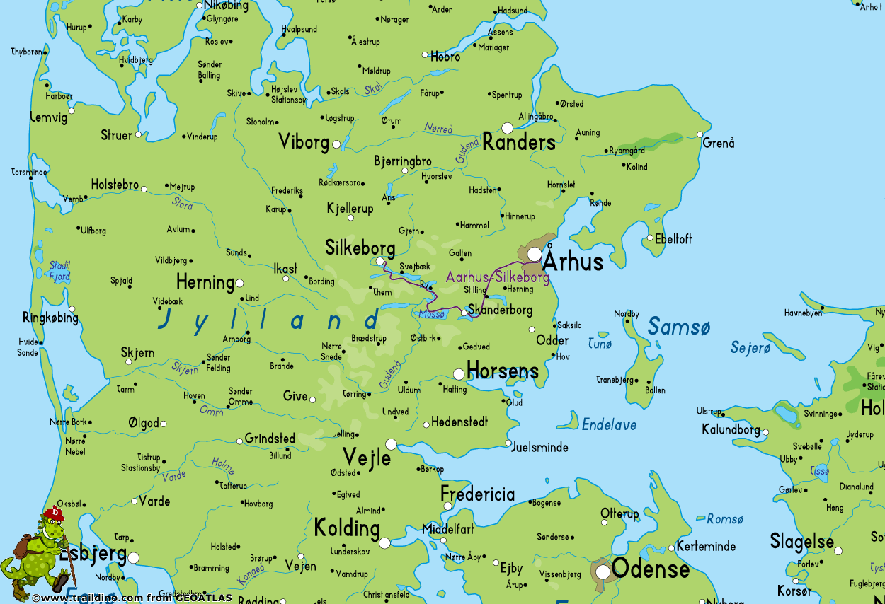 Silkeborg map arhus