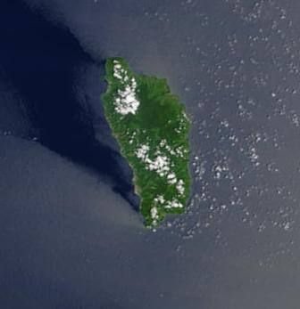Dominica Satellite Photo Image