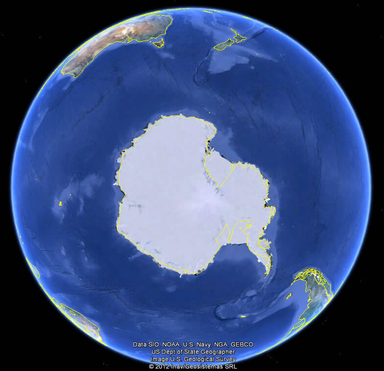 earth antarctica map