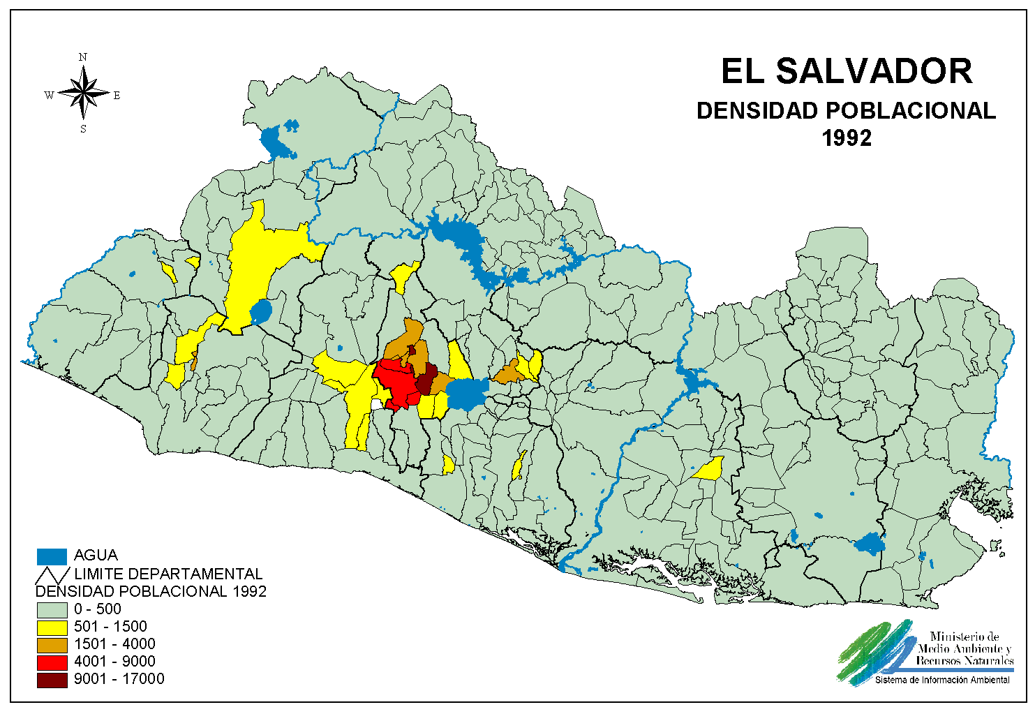 Map El Salvador