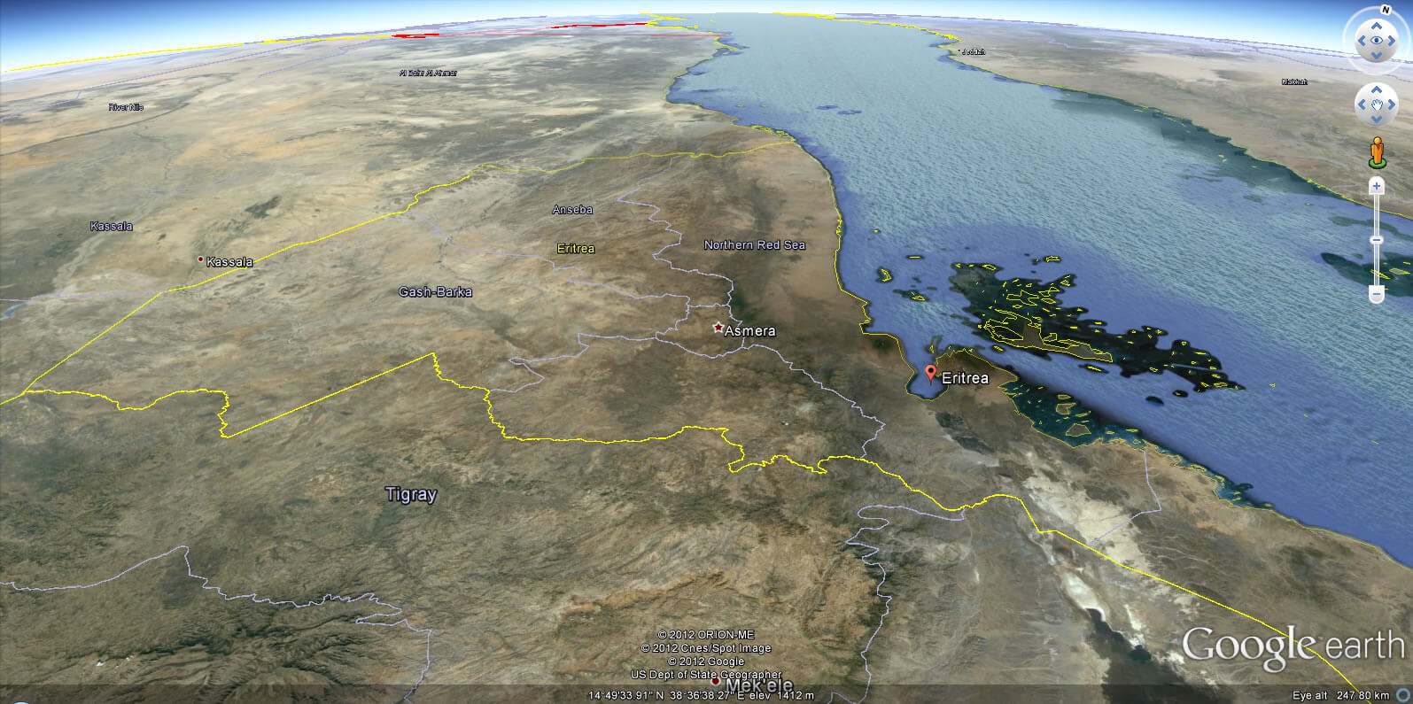 Erith Mapa Eritrea Map