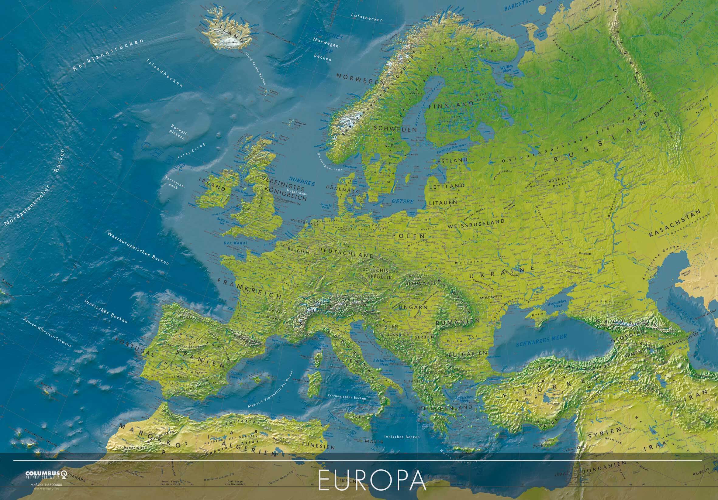 europe map columbus