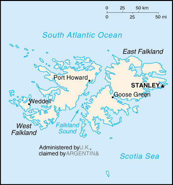 Falkland Islands Map 2005