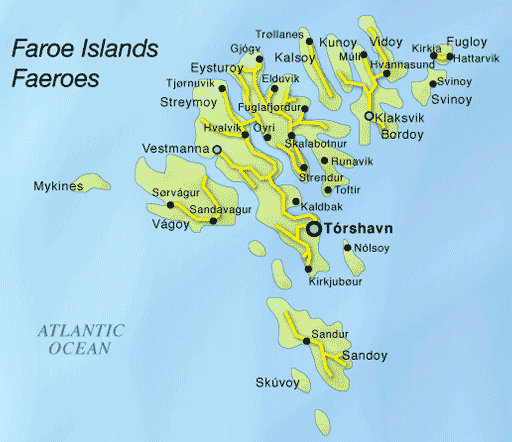 Faroe Islands Map