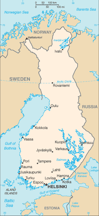 finland maps