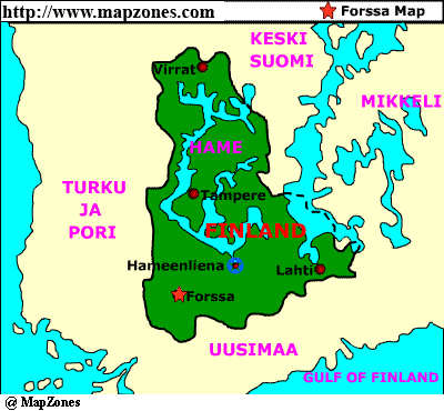 Forssa province map