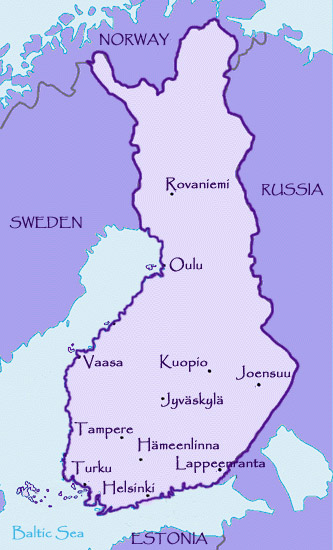 map finland Hameenlinna