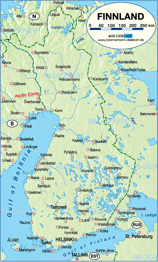 map of finland Hyvinkaa