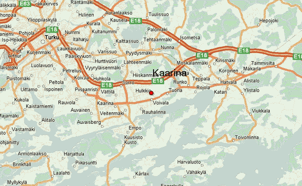 Kaarina road map
