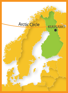 Kuusamo location map
