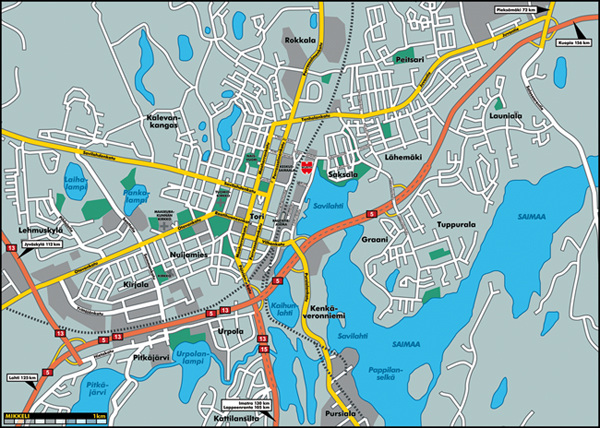 Mikkeli Laiturikatu Map