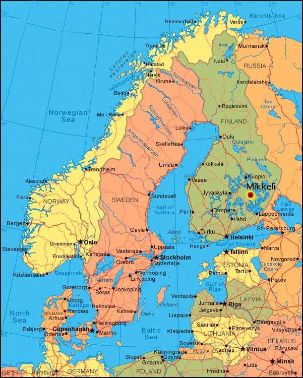 finland political map Savonlinna