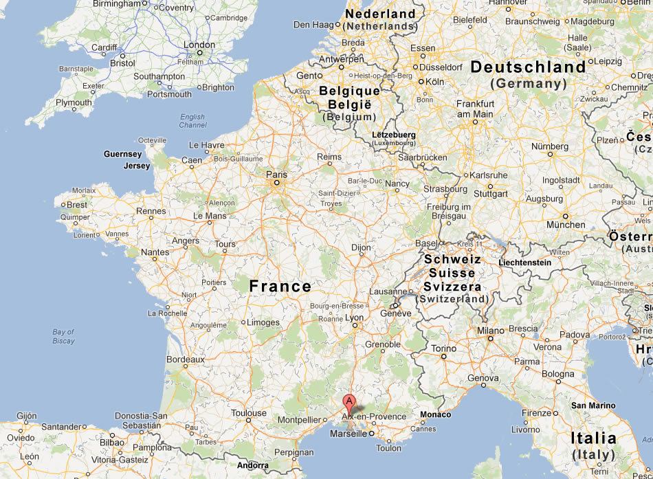 map of Arles france