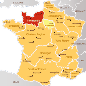 Caen normandie map