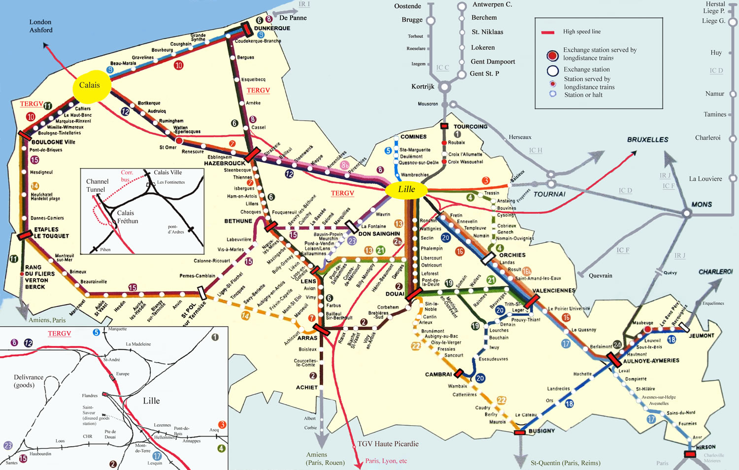 Calais metro map