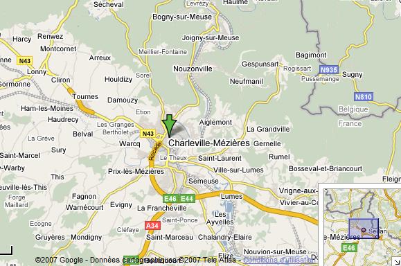 Charleville Mezieres regions map